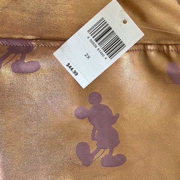 Disney Rose Gold EARidescent Mickey-Silhouette Print Leggings - Picture 7 of 9